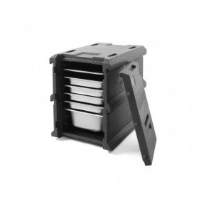 Cutie termoizolanta transport, 100L, 8 santuri la distanta de 61 cm pentru tavile GN1/1 Produse 1,00 lei
