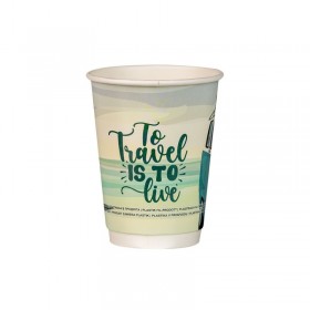 Pahare carton 350ml - 12oz, perete dublu, Van Design, D90, 25buc Pahare din carton 9,14 lei