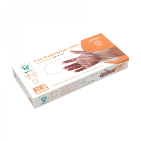 Manusi transparente din CPE, nepudrate, marimea M, 100buc Produse 9,72 lei