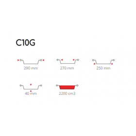 Caserola aluminiu C10G, 2200cc, 290*h40mm, 400buc Forme copt rotunde 476,80 lei