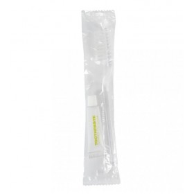 Kit igiena dentara hotel, periuta compacta + pasta 5 gr, outlet Produse 1,60 lei