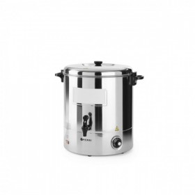 Boiler pentru bauturi fierbinti 30L, Inox, termostat 0-100°C, 2200W, 520x (h)500 mm, capac reversibil