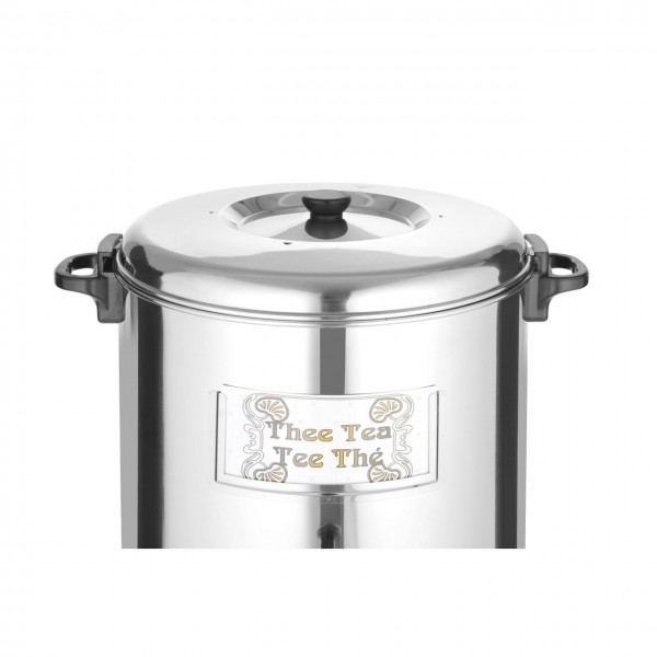 Boiler pentru bauturi fierbinti 30L, Inox, termostat 0-100°C, 2200W, 520x (h)500 mm, capac reversibil