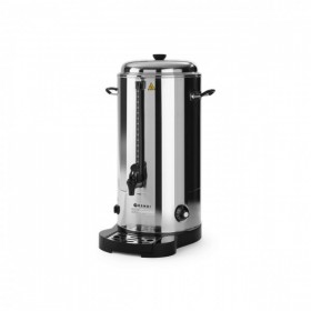 Percolator bauturi calde cu pereti dubli 9L, 2400 W, termostat, Inox, robinet anti-picurare