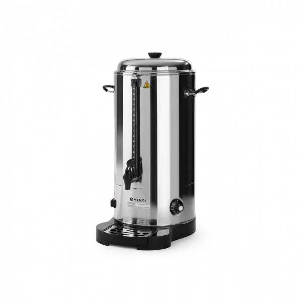 Percolator bauturi calde cu pereti dubli 9L, 2400 W, termostat, Inox, robinet anti-picurare