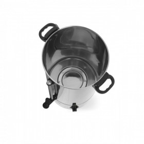 Percolator bauturi calde cu pereti dubli 9L, 2400 W, termostat, Inox, robinet anti-picurare