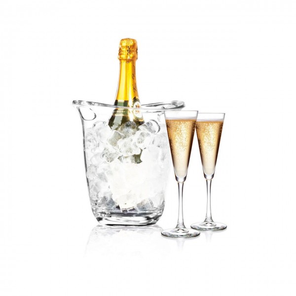 Frapiera, racitor vin, sampanie, policarbonat transparent, 22x18.5x (h)22.6cm