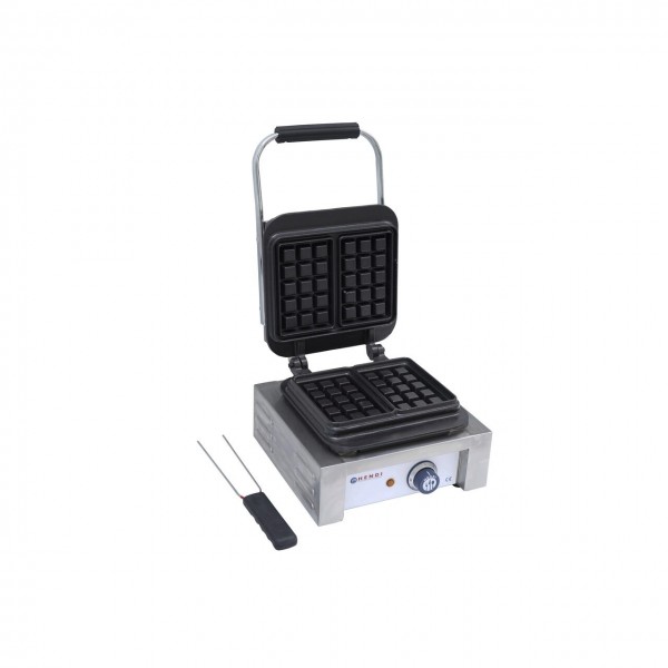Aparat Hendi Brussels vafe, waffles, 2200W, 2 placi dreptunghiulare 3x5cm