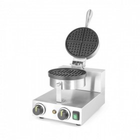 Aparat vafe, waffles rotunde, Hendi, diametru 19cm, 1000w, timer, termostat reglabil, 2500x3800x (h)5900mm