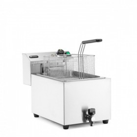Friteuza XL electrica profesionala, Profi Line 10L, cu robinet, corp inox  400V / 6600W