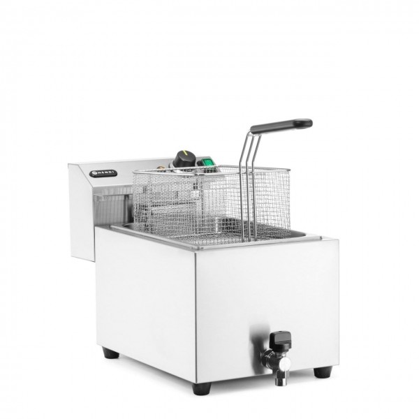 Friteuza XL electrica profesionala, Profi Line 10L, cu robinet, corp inox  400V / 6600W