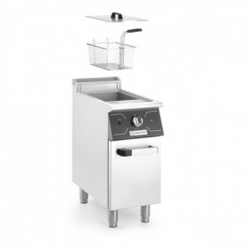 Friteuza electrica profesionala cu spatiu de depozitare, Grafen 24L, corp inox, 400v, 12Kw