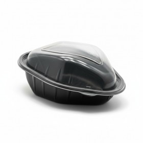 Caserola pui rotisat, cu capac transparent, 50buc Polipropilena 96,56 lei