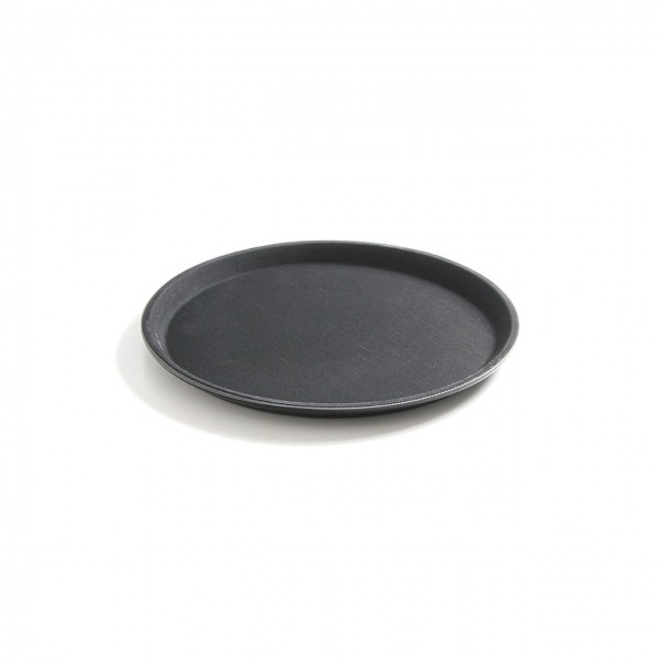 Tava servire rotunda, diam. 46 cm, Hendi, poliester armat cu fibra de sticla cu strat anti-alunecare, neagra Produse 80,73 lei