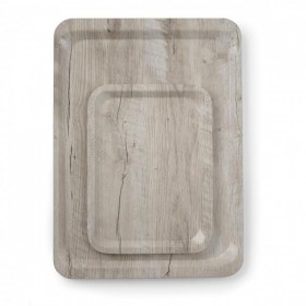 Tava de servire laminata cu imprimeu pe lemn  deschis Hendi,dimensiune 330x430mm Produse 85,27 lei