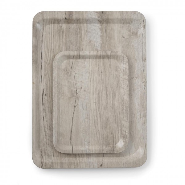 Tava de servire laminata cu imprimeu pe lemn  deschis Hendi,dimensiune 330x430mm Produse 85,27 lei