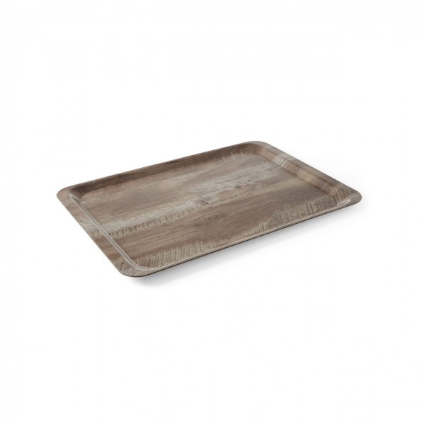 Tava servire 24x35 cm, din melamina cu aspect de lemn stejar inchis, Hendi Produse 69,84 lei
