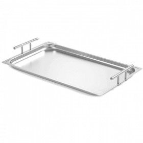 Tava de servire Hendi, GN 1/1,cu manere, din inox, 530x325x (h)70mm Produse 215,26 lei