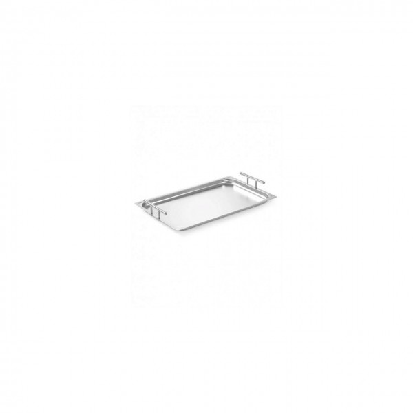 Tava de servire Hendi, GN 1/1,cu manere, din inox, 530x325x (h)70mm Produse 215,26 lei