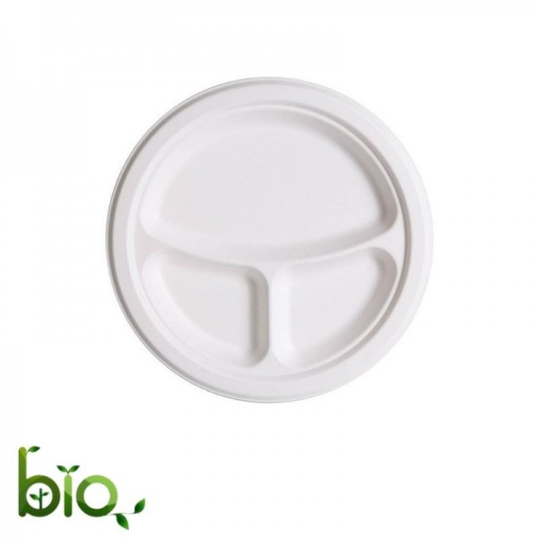 Farfurii trestie, biodegradabile, D23cm, 3 comp., 500buc Produse 184,99 lei