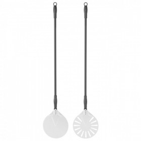 Paleta Pizza,perforata, din aluminiu, 1200x230mm