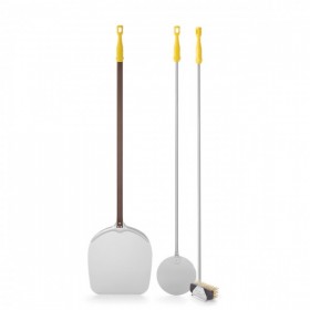 Set 3 accesorii pizza paleta pizza, paleta rotire pizza si perie curatare cuptor Hendi Produse 1,00 lei