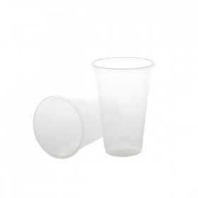 Pahare plastic eco, transparente, 330ml (50buc) Produse 6,40 lei