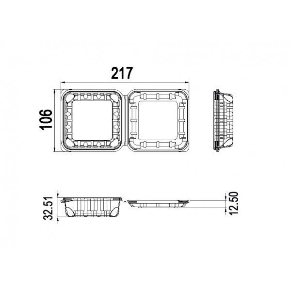Caserole fructe, cu capac,150gr, 217*106*h48, 100buc Produse 69,49 lei
