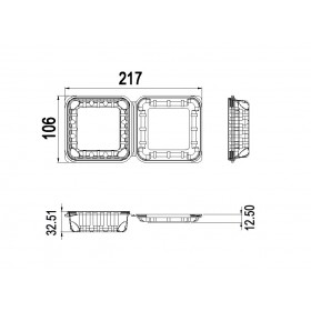 Caserole fructe, cu capac,150gr, 217*106*h48, 1000buc Produse 647,80 lei