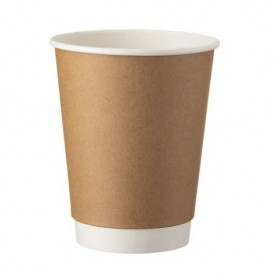 Pahare carton 470ml - 16oz, perete dublu, Natur, D90, 25buc Pahare carton ripped 12,19 lei