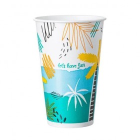 Pahare carton 350ml - 12oz, Summer Vibes, rece, D80, 50buc Pahare carton personalizat 11,79 lei
