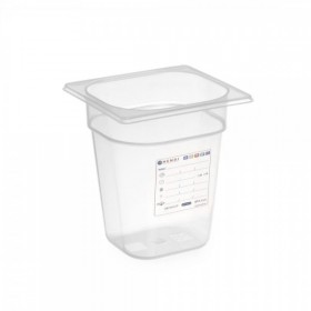 Tava Gastronorm 1/6, 176x162x h150mm, 2.4L cu marcaj HACCP, polipropilena Produse 43,06 lei