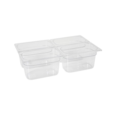 Tava Gastronorm GN 1/4 100mm 2.8L- policarbonat transparent