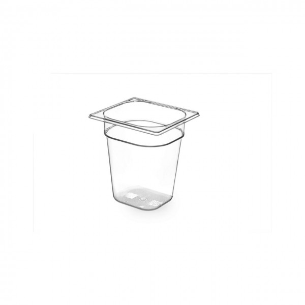 Tava Gastronorm GN 1/6 100mm 1.6L- TRITAN free BPA, rezistenta la temperatura -40°C | 90°C, Produse 51,22 lei