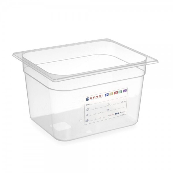 Tava Gastronorm GN1/2, 325x265x(H150mm, 9.5L polipropilena, cu marcaj HACCP Produse 56,67 lei