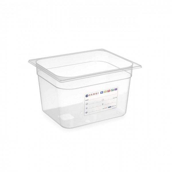 Tava Gastronorm GN1/2, 325x265x h200mm 12.5 litri, polipropilena, cu marcaj HACCP Produse 62,12 lei