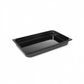 Tava profesionala Gastronorm 1/1 policarbonat negru 14 litri, 530x325x h100mm Produse 108,78 lei