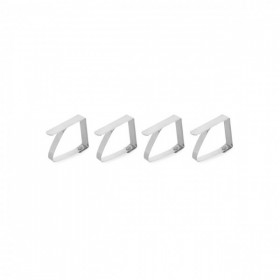 Set 4 bucati cleme pentru prins fata de masa, inox, 50x h40mm