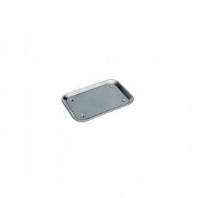 Tava pentru servire / expunere, inox, 24x17 cm, cu picioruse anti-alunecare
