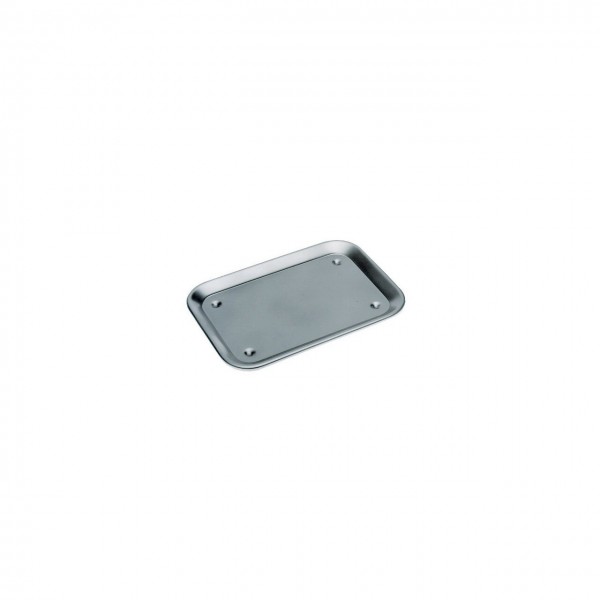 Tava pentru servire / expunere, inox, 24x17 cm, cu picioruse anti-alunecare