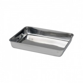 Tava pentru carne, otel inoxidabil, 310x240x h48mm