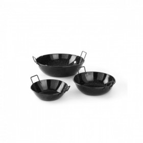 Tigaie adanca paella cu 2 manere, otel emailat, 24,5cm Ø x 7cm, potrivita si pentru servire Tigai 74,82 lei