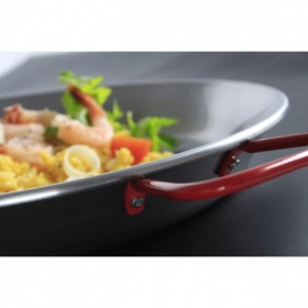 Tigaie Paella cu 2 manere, 34cm Ø Ø x 4cm, din otel de inalta calitate, , pentru echipamente pe gaz Tigai 78,45 lei