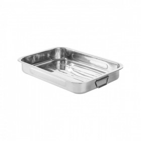 Tava cuptor cu manere, inox, 31.5x24xh5cm, rezistenta in interval de temperatura -40°C | 240°C