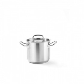 Oala inalta cu capac, 16cm x h14cm, 2,8 Lit, inox, gama Kitchen Line, potrivita si pt uz profesional