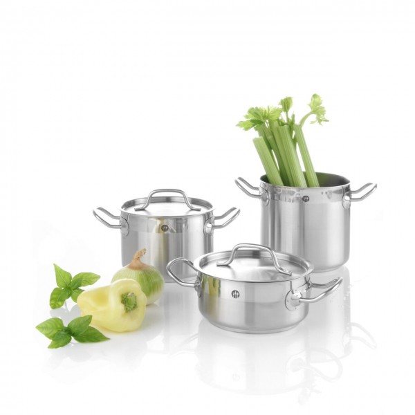 Oala cu capac, 2 Lit, Ø 16cm x 11cm, inox, gama Profi Line, potrivita si pt uz profesional