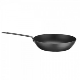 Wok adanc Ø 30cm, h 73mm , otel carbon