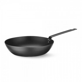 Wok adanc Ø 30cm, h 73mm , otel carbon