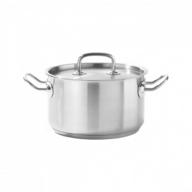 Oala medie cu capac 6 Lit, Ø 24cm x13,5cm, otel inoxidabil 18/10, inductie