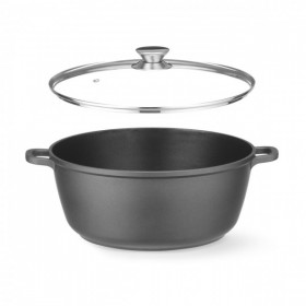 Oala cu strat antiaderent, aluminiu turnat, cu capac, 7,5L, 387x310xh130mm